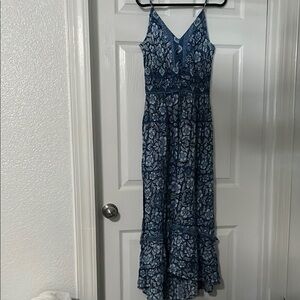 Sincerely Jules Blue and White Floral Maxi Dress